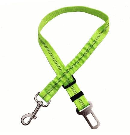 image-Adjustable Dog Seat Belt Dog Car Seatbelt Harness Leads Elastic Reflective Safety Rope