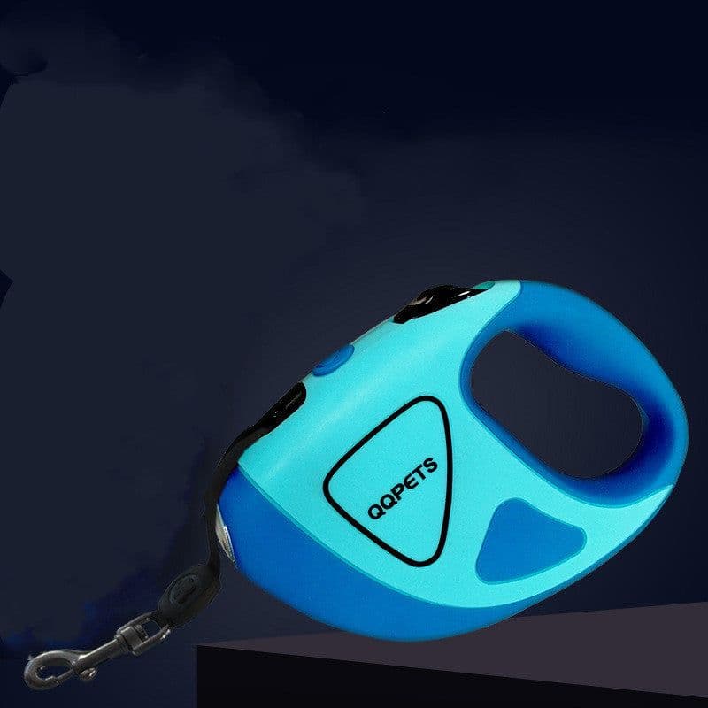 image-Pet Dog Automatic Retractable Fiber Leash Night Safety LED Shining Automatic Stretching Dog Hand Holding Rope Pet Supplies