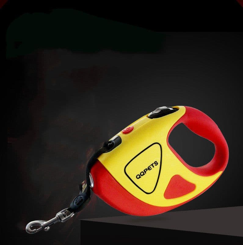 image-Pet Dog Automatic Retractable Fiber Leash Night Safety LED Shining Automatic Stretching Dog Hand Holding Rope Pet Supplies