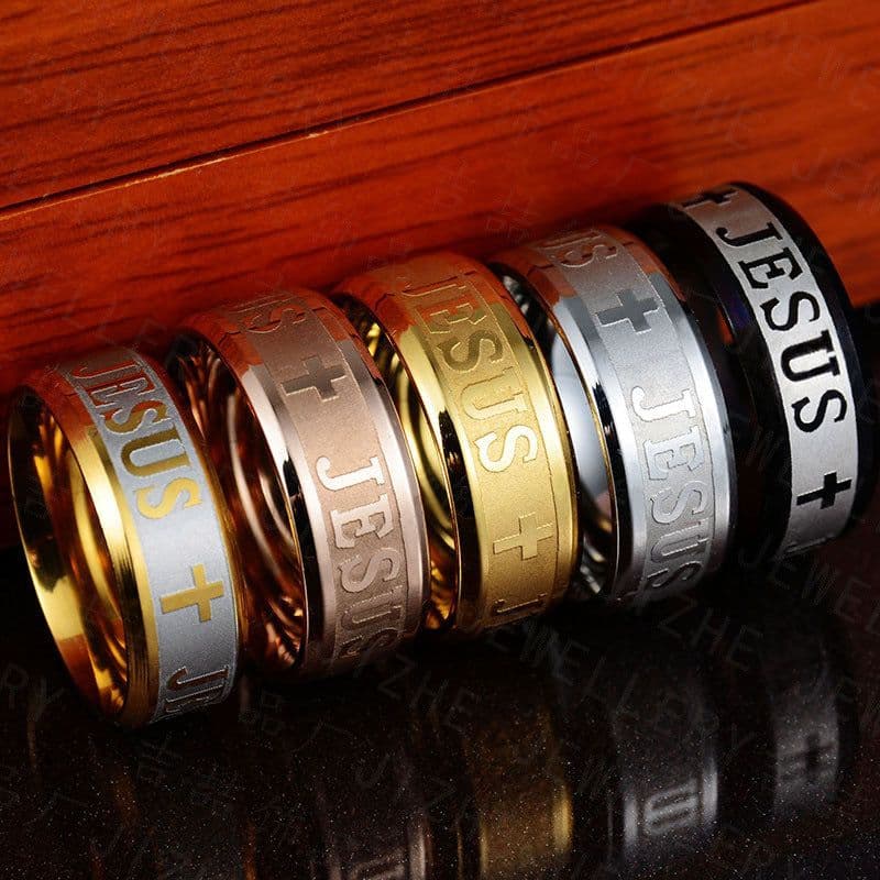 image-Jesus Cross Stainless Steel Ring