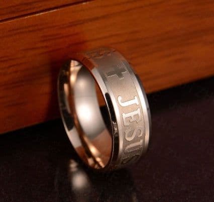 image-Jesus Cross Stainless Steel Ring