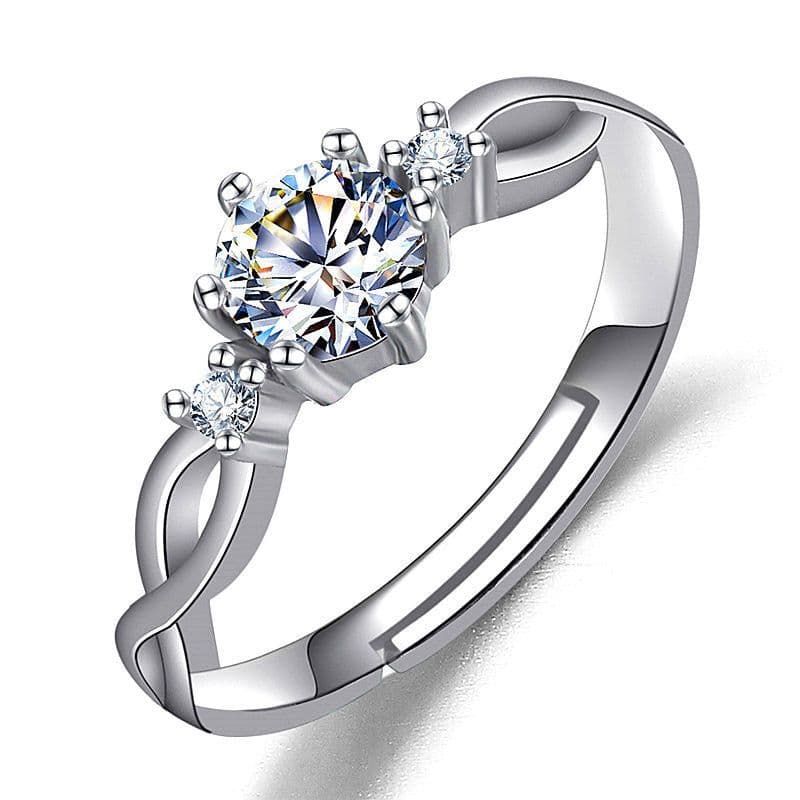 image-Female Ring Imitation Moissan Diamond Ring Female