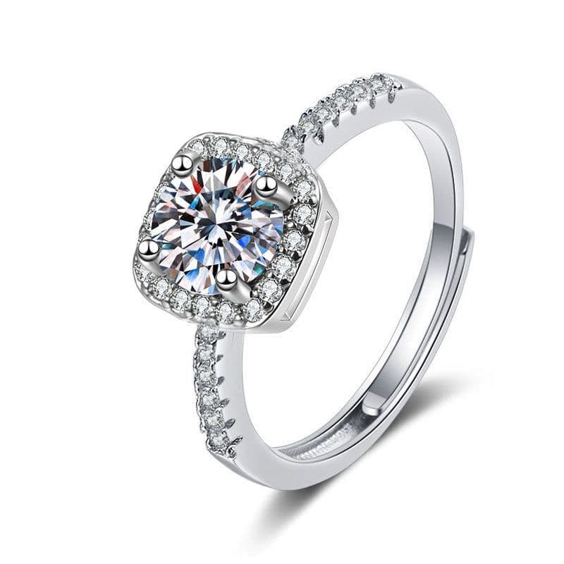 image-Female Ring Imitation Moissan Diamond Ring Female