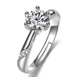 image-Female Ring Imitation Moissan Diamond Ring Female
