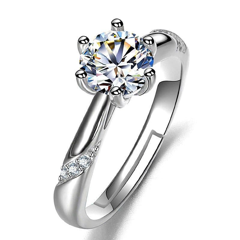image-Female Ring Imitation Moissan Diamond Ring Female