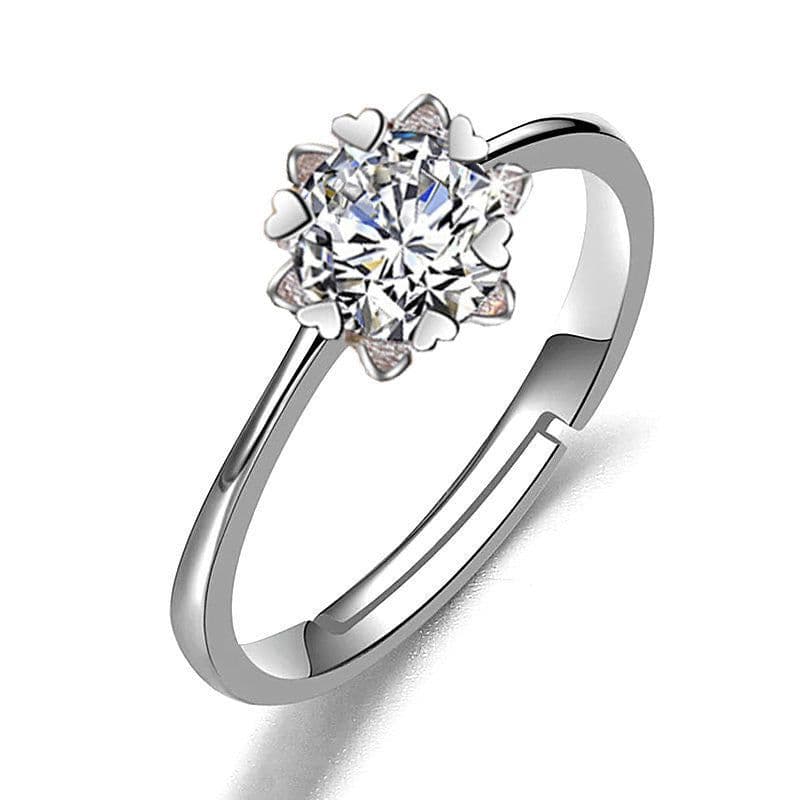 image-Female Ring Imitation Moissan Diamond Ring Female