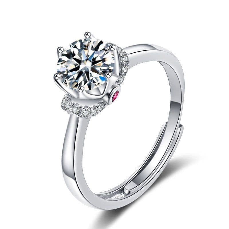 image-Female Ring Imitation Moissan Diamond Ring Female