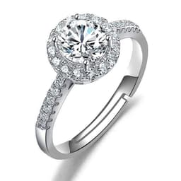 image-Female Ring Imitation Moissan Diamond Ring Female