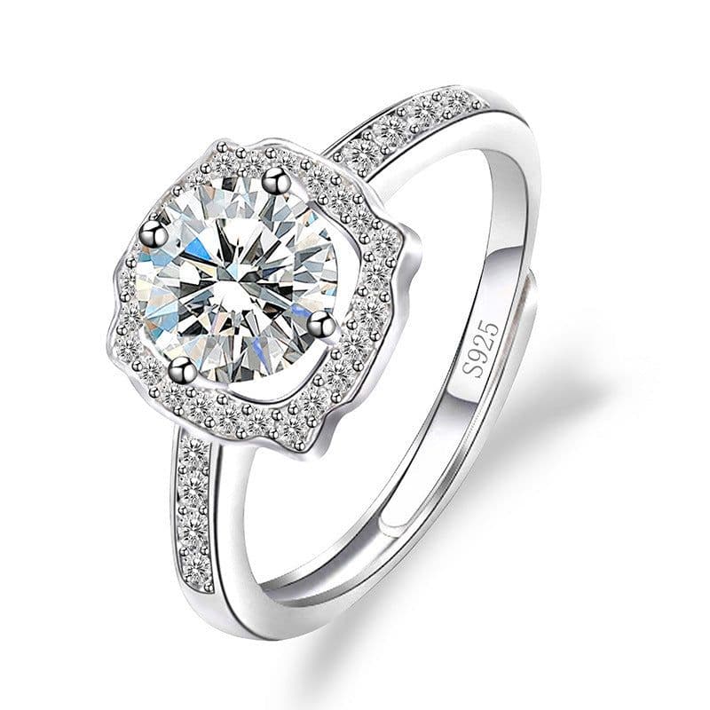 image-Female Ring Imitation Moissan Diamond Ring Female