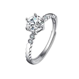 image-Female Ring Imitation Moissan Diamond Ring Female