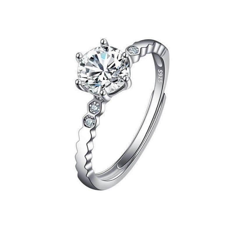 image-Female Ring Imitation Moissan Diamond Ring Female