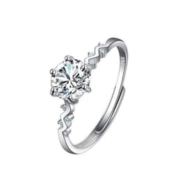 image-Female Ring Imitation Moissan Diamond Ring Female