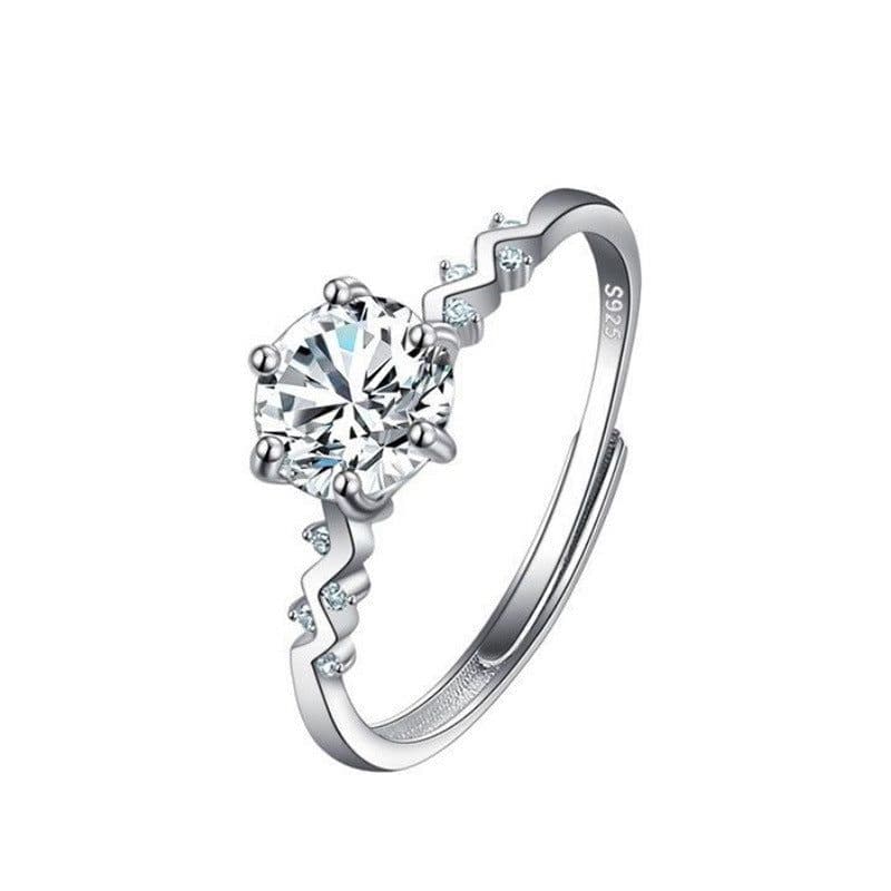 image-Female Ring Imitation Moissan Diamond Ring Female