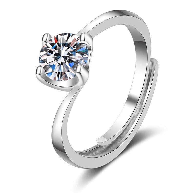 image-Female Ring Imitation Moissan Diamond Ring Female