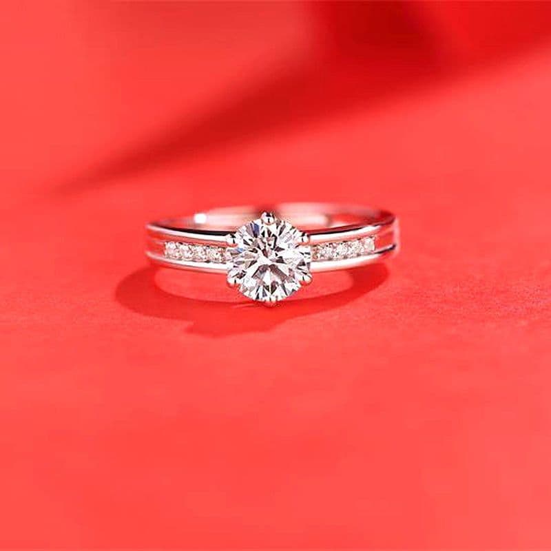 image-Female Ring Imitation Moissan Diamond Ring Female