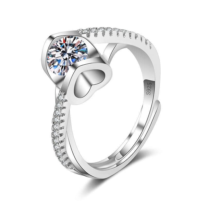 image-Female Ring Imitation Moissan Diamond Ring Female
