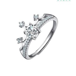 image-Female Ring Imitation Moissan Diamond Ring Female
