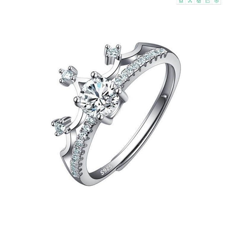 image-Female Ring Imitation Moissan Diamond Ring Female