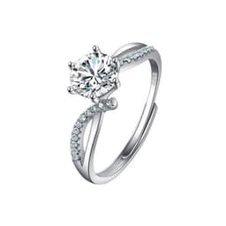 image-Female Ring Imitation Moissan Diamond Ring Female