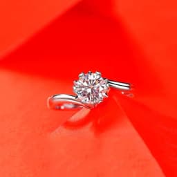 image-Female Ring Imitation Moissan Diamond Ring Female