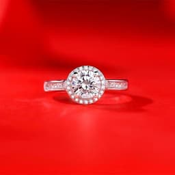 image-Female Ring Imitation Moissan Diamond Ring Female