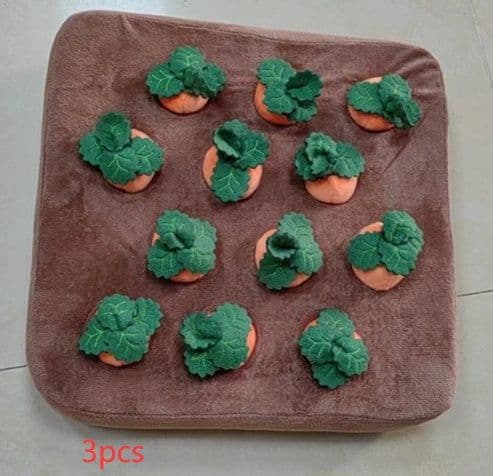 image-Pet Dog Toys Carrot Plush Toy Vegetable Chew Toy For Dogs Snuffle Mat For Dogs Cats Durable Chew Puppy Toy Dogs Accessories