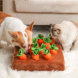 image-Pet Dog Toys Carrot Plush Toy Vegetable Chew Toy For Dogs Snuffle Mat For Dogs Cats Durable Chew Puppy Toy Dogs Accessories