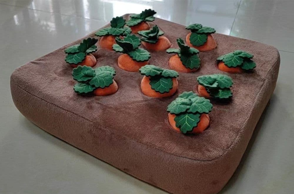 image-Pet Dog Toys Carrot Plush Toy Vegetable Chew Toy For Dogs Snuffle Mat For Dogs Cats Durable Chew Puppy Toy Dogs Accessories