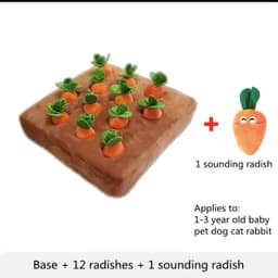 image-Pet Dog Toys Carrot Plush Toy Vegetable Chew Toy For Dogs Snuffle Mat For Dogs Cats Durable Chew Puppy Toy Dogs Accessories