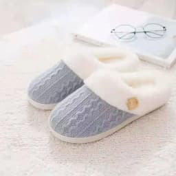 image-Slippers Confinement Shoes, Cotton Slippers European Size Wool Slippers