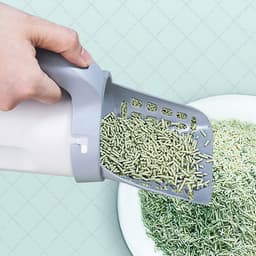 image-Plastic Cat Litter Scoop Pet Care Sand Waste Scooper Shovel Hollow Cleaning Tool