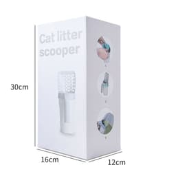 image-Plastic Cat Litter Scoop Pet Care Sand Waste Scooper Shovel Hollow Cleaning Tool
