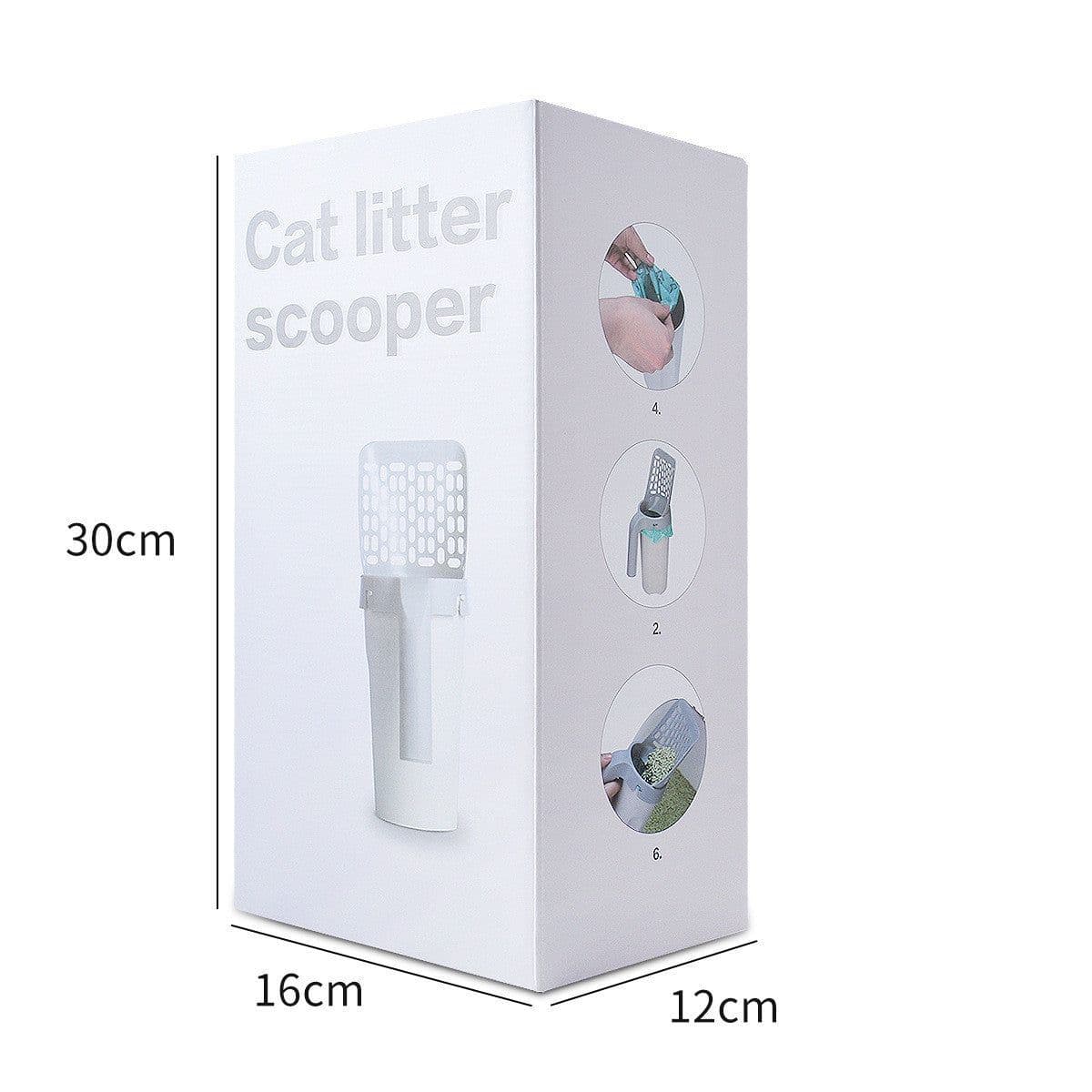 image-Plastic Cat Litter Scoop Pet Care Sand Waste Scooper Shovel Hollow Cleaning Tool
