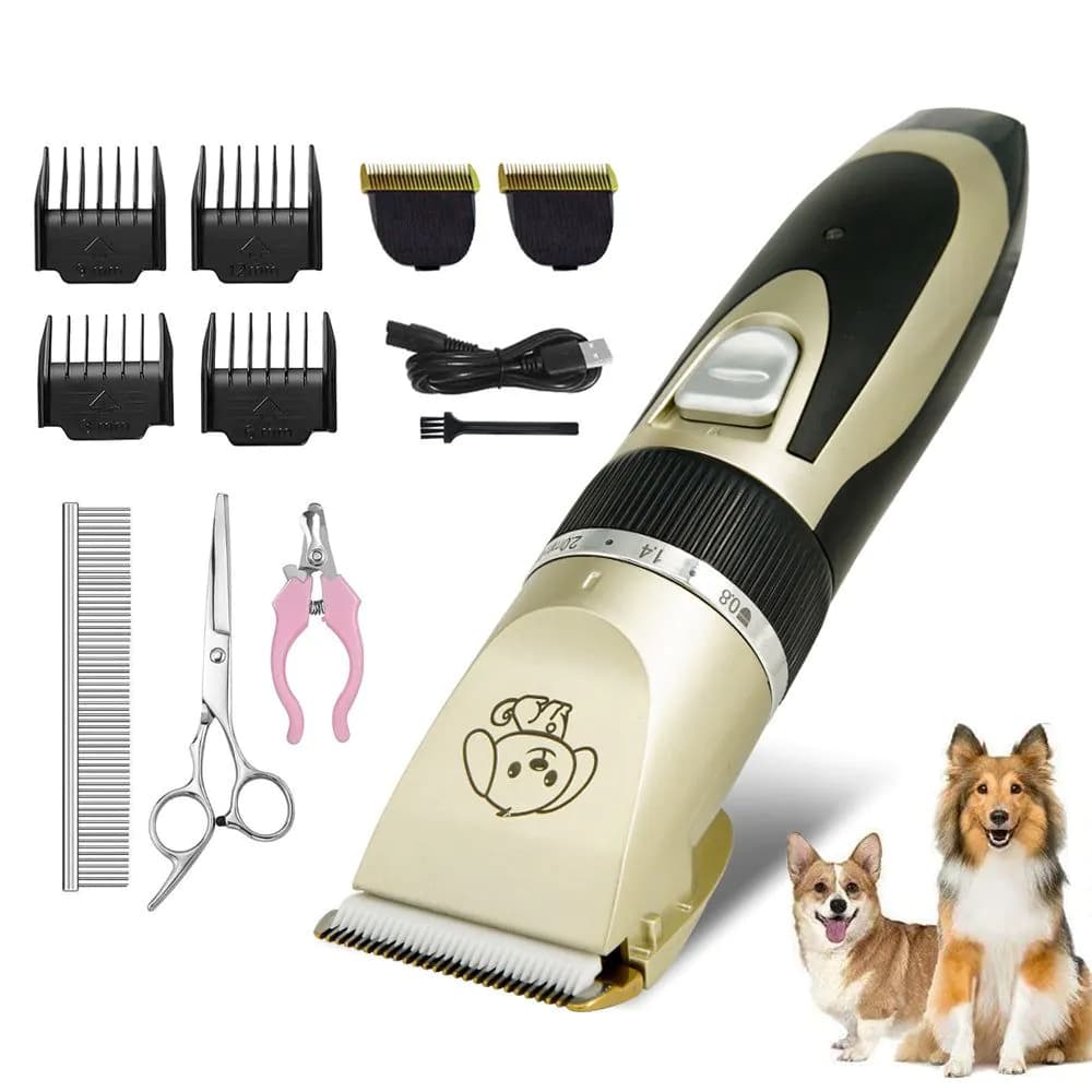 image-Professional Pet Dog Hair Trimmer Animal Grooming Clippers Cat Cutter Machine Shaver