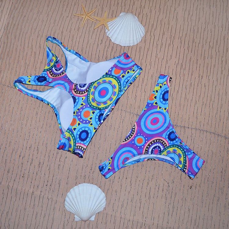 image-New Low Waist Triangle Bikinis High Neck Brazilian Swimwear Swimsuit Swimsuit Bikini Set Brazilian Beachwear Biquini