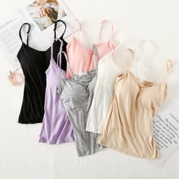 image-Modal no steel ring vest BRA yoga bottoming shirt with chest pad ladies summer vest 9018