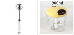 image-Semi-automatic Stainless Steel Egg Beater Whisk Hand Pressure Rotating Manual Mixer Egg Tools Cream Stirrer Kitchen Accessories