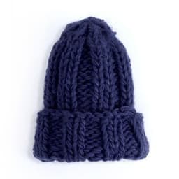 image-Europe and the United States new knit hat ladies autumn and winter fashion wild thick wool hat solid color simple earmuffs