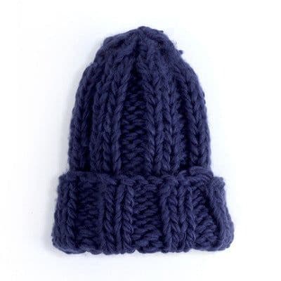 image-Europe and the United States new knit hat ladies autumn and winter fashion wild thick wool hat solid color simple earmuffs