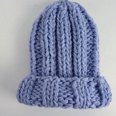 image-Europe and the United States new knit hat ladies autumn and winter fashion wild thick wool hat solid color simple earmuffs