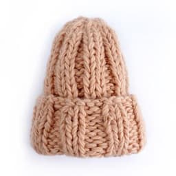 image-Europe and the United States new knit hat ladies autumn and winter fashion wild thick wool hat solid color simple earmuffs