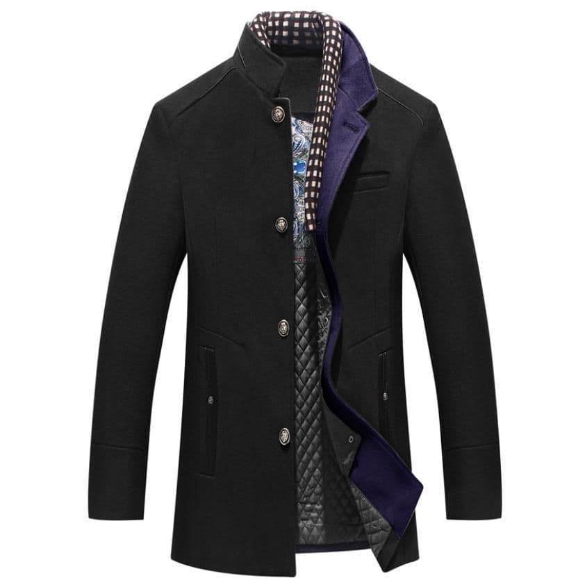 image-Men's woollen overcoat