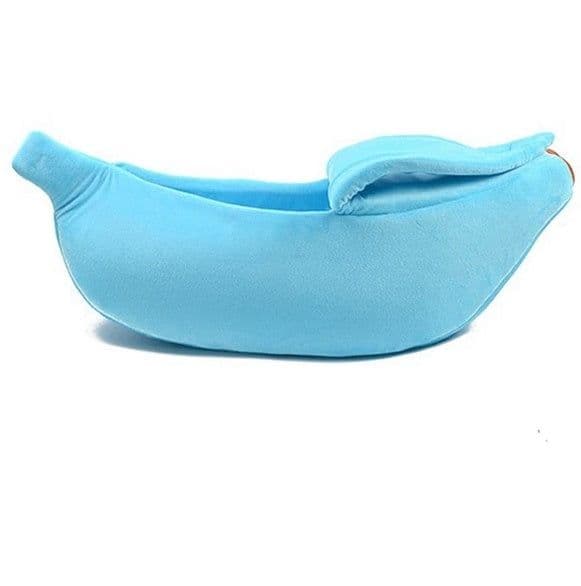 image-Pet House Dog Bed Banana Shape Dog House Cute Pet Kennel Nest Warm Dog Sofas Sleeping Bed
