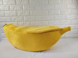 image-Pet House Dog Bed Banana Shape Dog House Cute Pet Kennel Nest Warm Dog Sofas Sleeping Bed