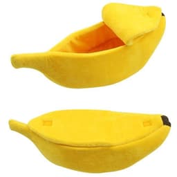 image-Pet House Dog Bed Banana Shape Dog House Cute Pet Kennel Nest Warm Dog Sofas Sleeping Bed