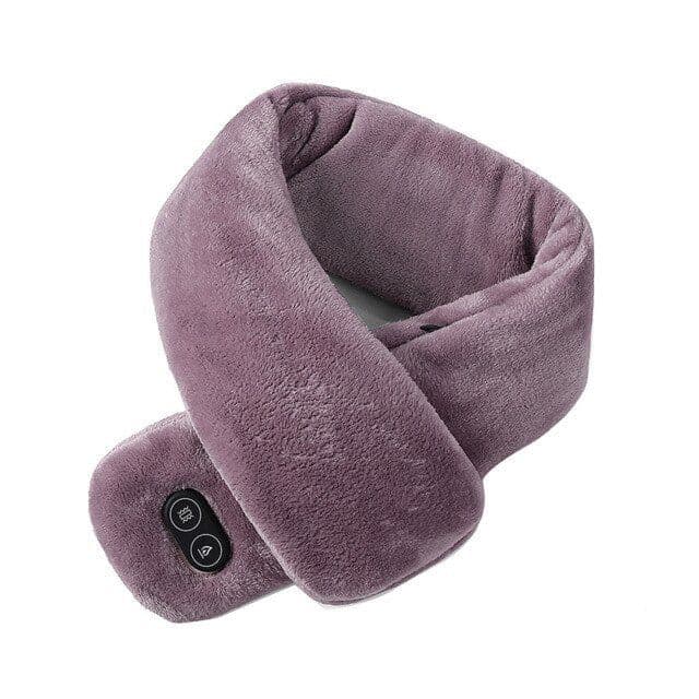 image-Women Men Soft Temperature Control Pain Relief Cervical Massage Shoulder Neck Wrap USB Heated Scarf Shawl Washable Winter Warm