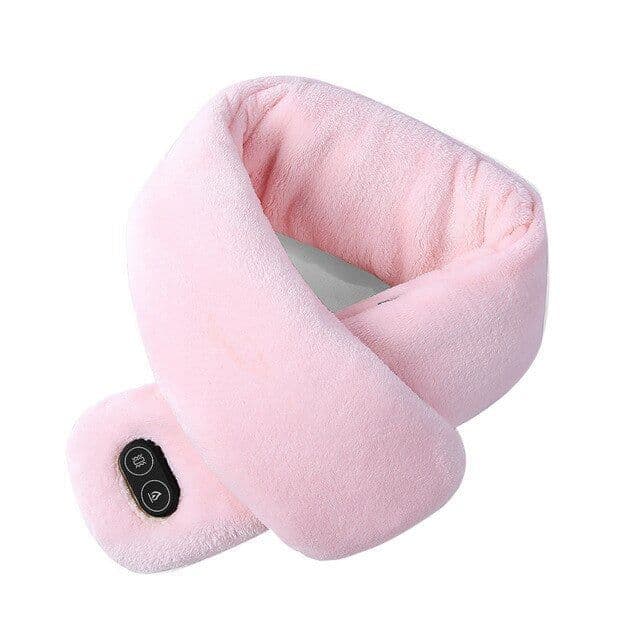 image-Women Men Soft Temperature Control Pain Relief Cervical Massage Shoulder Neck Wrap USB Heated Scarf Shawl Washable Winter Warm