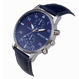 image-MIGEER Retro Design Men Watches Casual PU Leather Band Analog Alloy Quartz Wrist Watch Relogio masculino montre homme Clock New