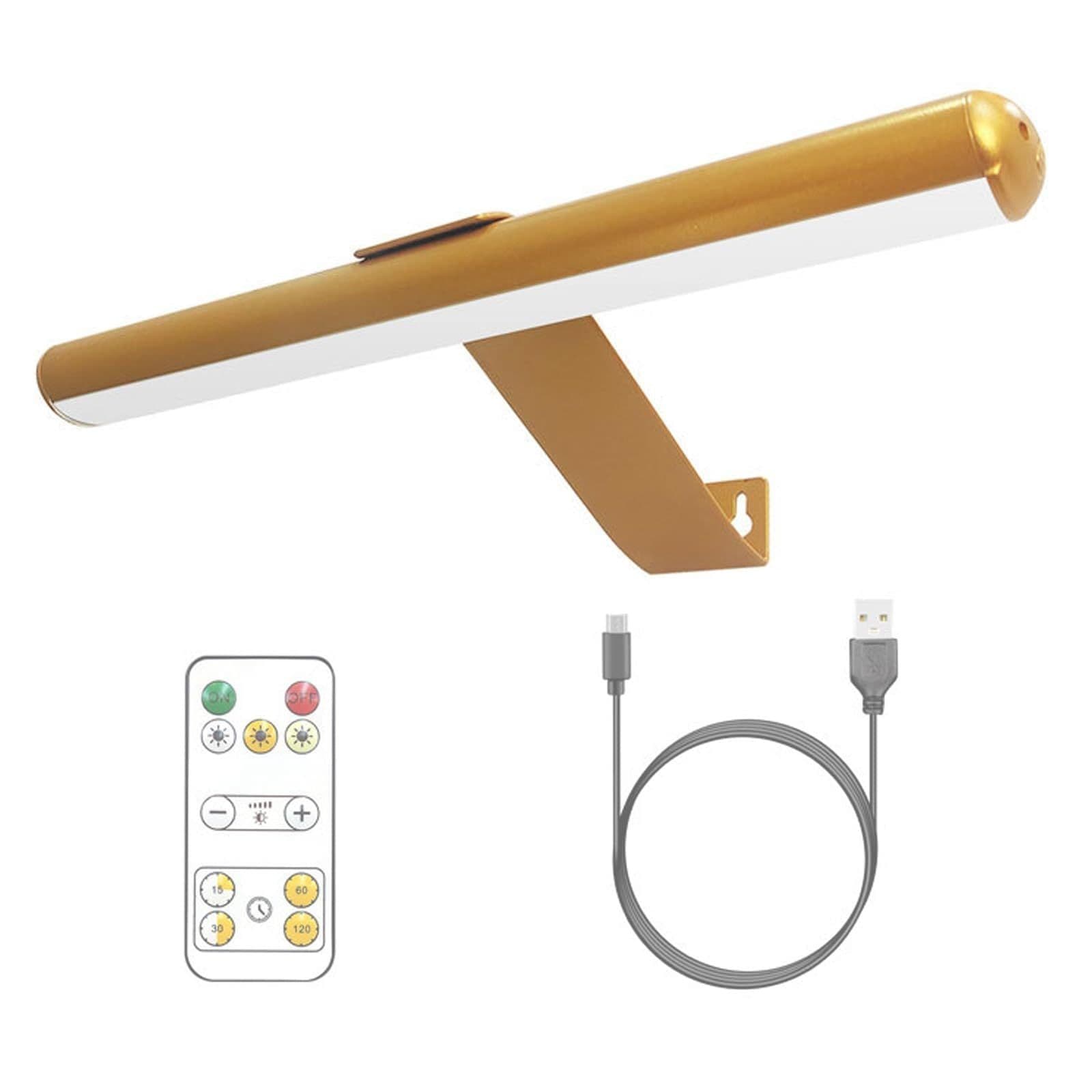 image-Magnetic Suction Bathroom Mirror Front Remote Control Dimmable Three-color Temperature Wall Painting Lamp Without Strobe
