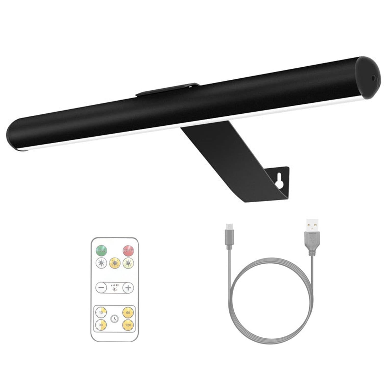 image-Magnetic Suction Bathroom Mirror Front Remote Control Dimmable Three-color Temperature Wall Painting Lamp Without Strobe